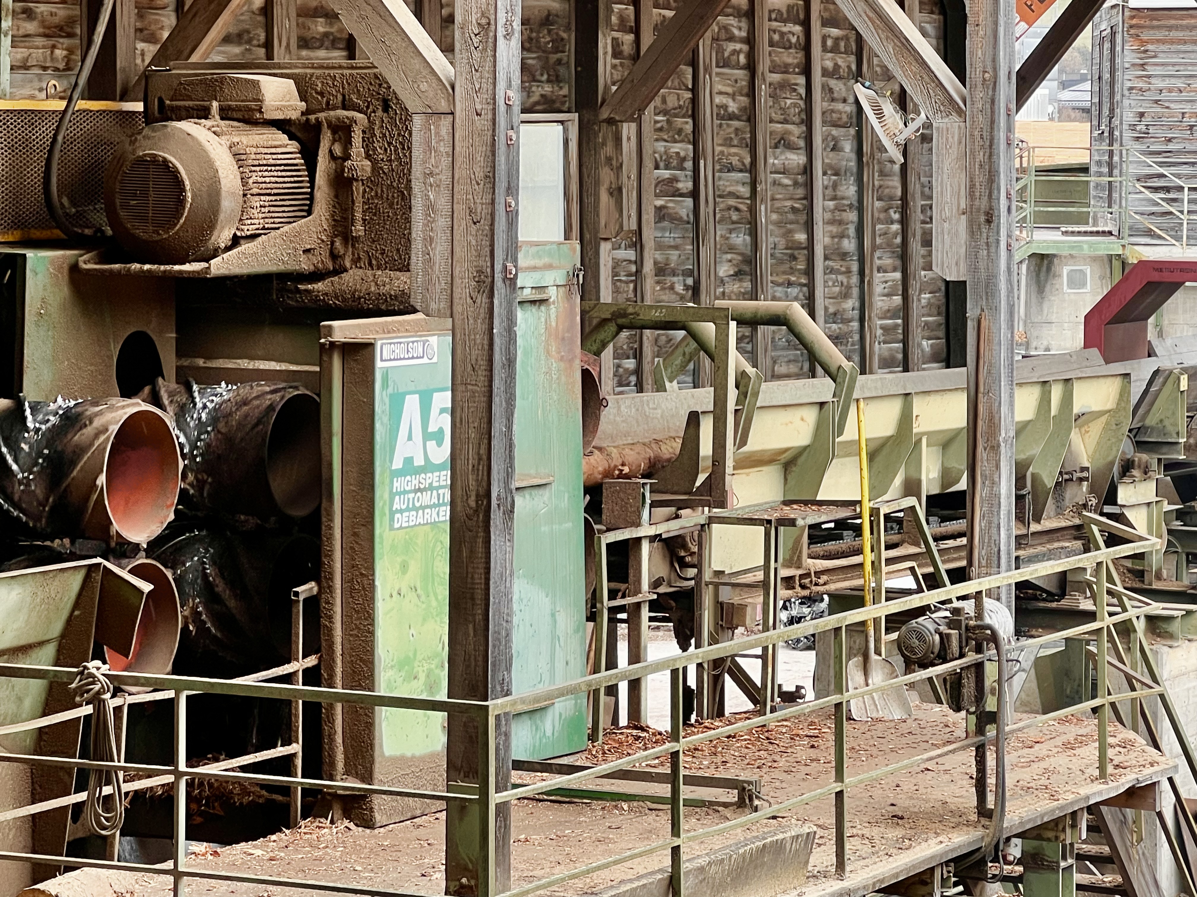 Rundholz Sortieranlage mit Entrindung - Bild 16